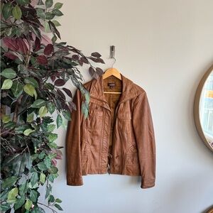 Danier Tan Leather Jacket for Men